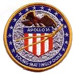 Lion Brothers plastic backed Apollo 16 patch