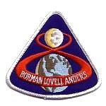 Lion Brothers plastic backed Apollo 8 patch