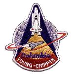 AB Emblem black outline STS-1 patch