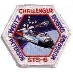 Cape Kennedy Medals white border variant STS-6 patch